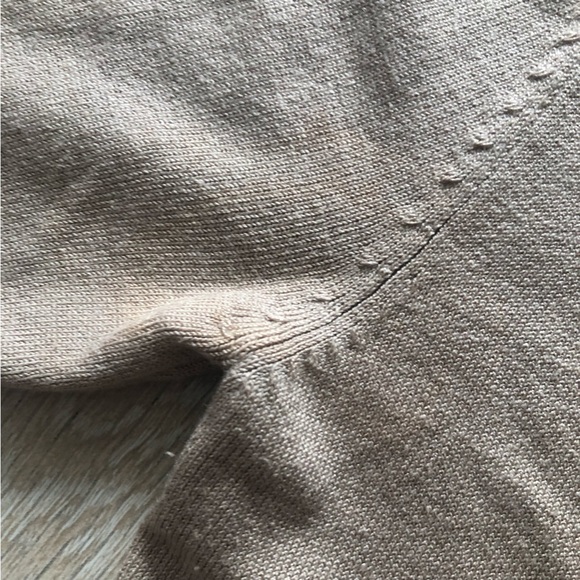 BCBG Maxazria Y2K Silk Blend Faux Wrap Lace Flare Dress in Beige Size XS - Picture 12 of 12